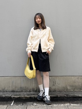 「RAGEBLUE（レイジブルー）のアイテム（バッグ）」を使った、サヤノさん（レディース・159cm）の春コーディネート