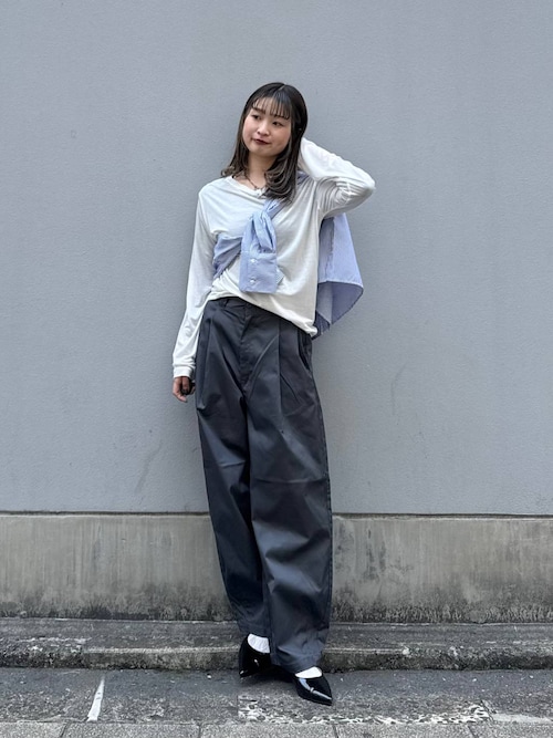 セール】カラーシアーボートネックロンT（Tシャツ/カットソー