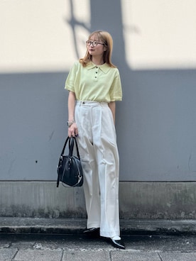 「RAGEBLUE（レイジブルー）のアイテム（バッグ）」を使った、サヤノさん（レディース・159cm）の春コーディネート