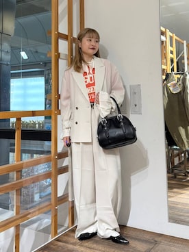 「RAGEBLUE（レイジブルー）のアイテム（テーラードジャケット）」を使った、サヤノさん（レディース・159cm）の春コーディネート