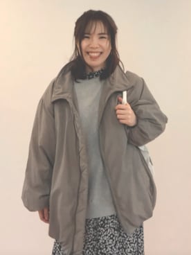 「GU（ジーユー）のアイテム（ワンピース/ドレス）」を使った、ayaka154cmさん（レディース・154cm）の春コーディネート