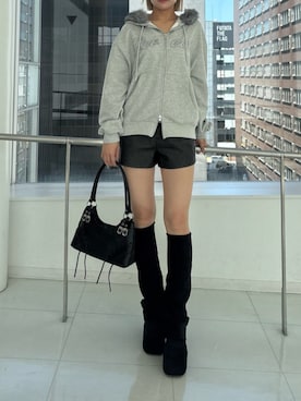 尾辻萌々子さん(レディース・165cm)の秋コーディネート