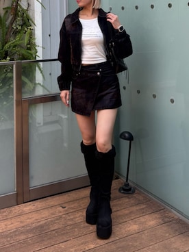 尾辻萌々子さん(レディース・165cm)の秋コーディネート