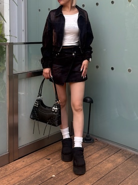 尾辻萌々子さん(レディース・165cm)の秋コーディネート