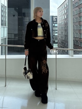 尾辻萌々子さん（レディース・165cm）の秋コーディネート