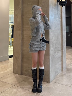 尾辻萌々子さん(レディース・165cm)の春コーディネート
