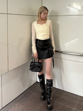 尾辻萌々子さん（レディース・165cm）の春コーディネート