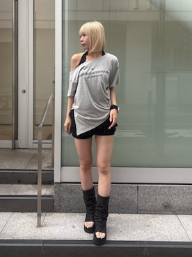 尾辻萌々子さん(レディース・165cm)の夏コーディネート