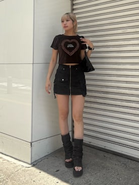 尾辻萌々子さん(レディース・165cm)の夏コーディネート