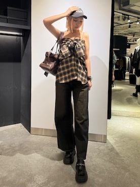 尾辻萌々子さん（レディース・165cm）の春コーディネート