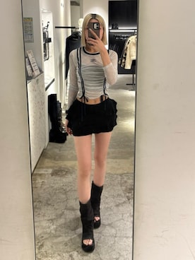 尾辻萌々子さん(レディース・165cm)の春コーディネート