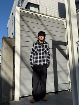 「DANKE SCHON（ダンケシェーン）のアイテム」を使った、瑛紀さん（メンズ・178cm）の冬コーディネート