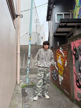 「DANKE SCHON（ダンケシェーン）のアイテム」を使った、瑛紀さん（メンズ・178cm）の冬コーディネート