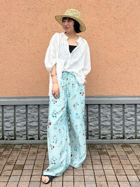 「B.C STOCK（ベーセーストック）のアイテム」を使った、りんりんさん（レディース・162cm）の夏コーディネート