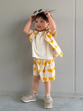 「アイテム（セットアップ）」を使った、ひゅーくんの日常さん（キッズ・90cm）の春コーディネート