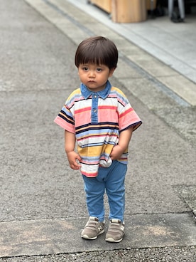 ひゅーくんの日常さん(キッズ・90cm)の春コーディネート