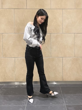 「clear（クリア）のアイテム」を使った、かえでさん（レディース・148cm）の冬コーディネート