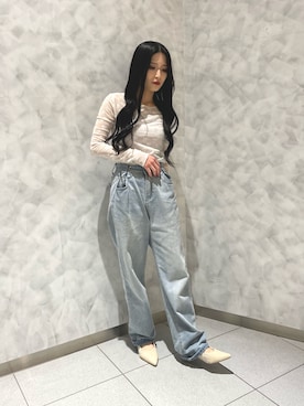 「Vipoa（ヴィポア）のアイテム」を使った、かえでさん（レディース・148cm）の春コーディネート