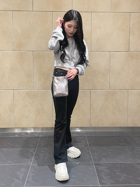 「clear（クリア）のアイテム」を使った、かえでさん（レディース・148cm）の冬コーディネート