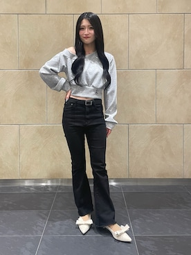 「clear（クリア）のアイテム」を使った、かえでさん（レディース・148cm）の冬コーディネート