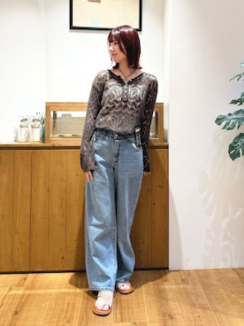 「Ungrid（アングリッド）のアイテム」を使った、齊須萌愛さん（レディース・162cm）の夏コーディネート