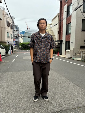 「gym master（ジムマスター）のアイテム」を使った、ふじさん（メンズ・176cm）の夏コーディネート