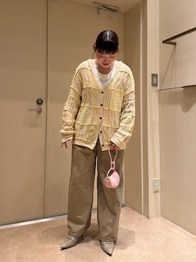 「ROSE BUD（ローズバッド）のアイテム（パンツ）」を使った、nene.さん（レディース・158cm）の春コーディネート