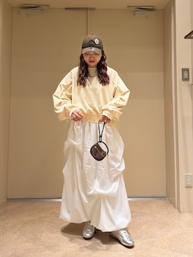 「ROSE BUD（ローズバッド）のアイテム（トップス）」を使った、nene.さん（レディース・158cm）の春コーディネート