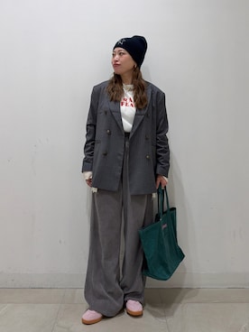 「ROSE BUD（ローズバッド）のアイテム」を使った、nene.さん（レディース・158cm）の冬コーディネート