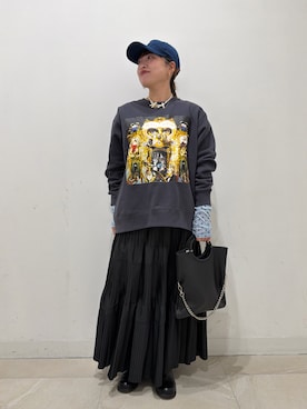 「ROSE BUD（ローズバッド）のアイテム」を使った、nene.さん（レディース・158cm）の冬コーディネート