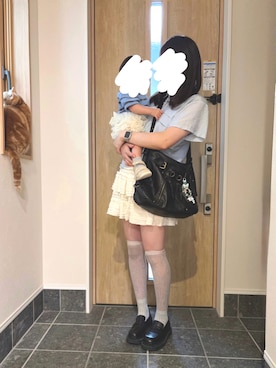 「アイテム（ポロシャツ）」を使った、momoka🍑さん（レディース・167cm）の秋コーディネート