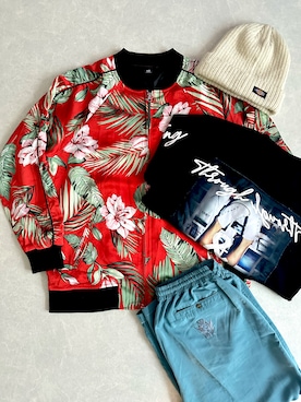 「no brand（ノーブランド）のアイテム（パンツ）」を使った、GARATOIRO｜ガラトイロさん（メンズ・171cm）の冬コーディネート