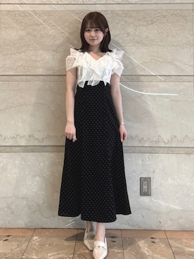 「MERCURYDUO(MERCURYDUO)」｜Ichikaさん（レディース・150cm）の春コーディネート