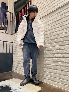 「Reebok（リーボック）のアイテム（ジャケット/アウター）」を使った、Kentöさん（メンズ・171cm）の冬コーディネート