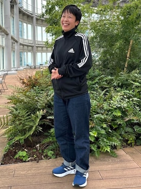 「アイテム（ジャージ）」を使った、KHさん（レディース・150cm）の秋コーディネート