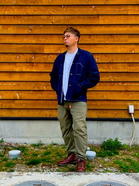 「WAREHOUSE（ウエアハウス）のアイテム」を使った、nabenomixさん（メンズ・174cm）の春コーディネート