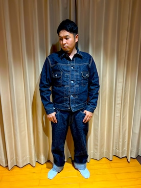 「SUGAR CANE（シュガーケーン）のアイテム」を使った、nabenomixさん（メンズ・174cm）の春コーディネート