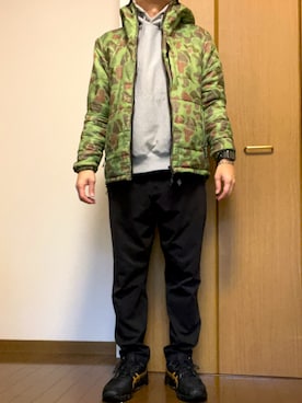 「アイテム（パーカー）」を使った、rfv111さん（メンズ・162cm・40代）の冬コーディネート