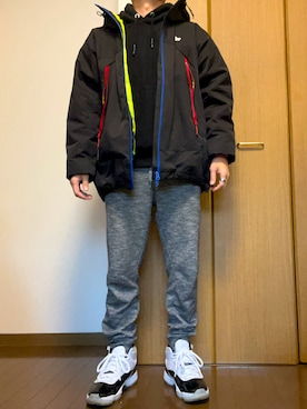 「アイテム（マウンテンパーカー）」を使った、rfv111さん（メンズ・162cm・40代）の冬コーディネート