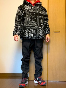 「アイテム（パーカー）」を使った、rfv111さん（メンズ・162cm・40代）の冬コーディネート