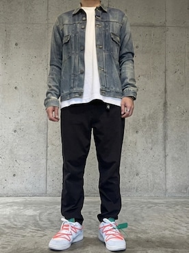 RonHerman VINTAGEのデニムジャケットを使ったメンズ人気ファッション