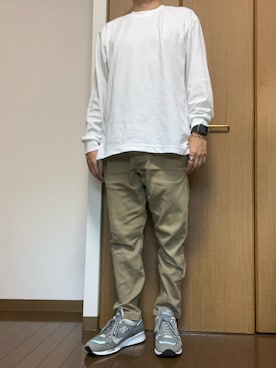 「アイテム（チノパンツ）」を使った、rfv111さん（メンズ・162cm・40代）の秋コーディネート