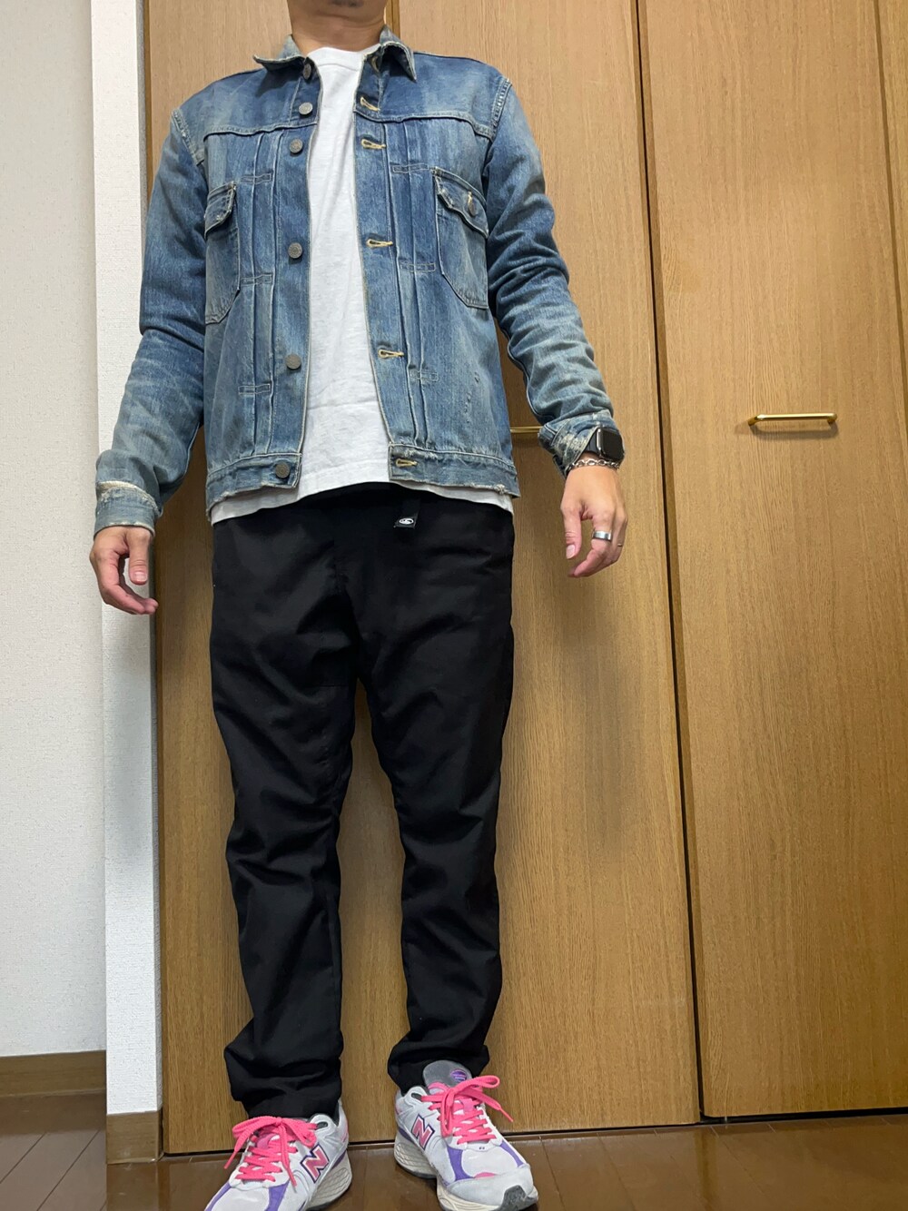 RonHerman VINTAGEのデニムジャケットを使ったメンズ人気ファッション