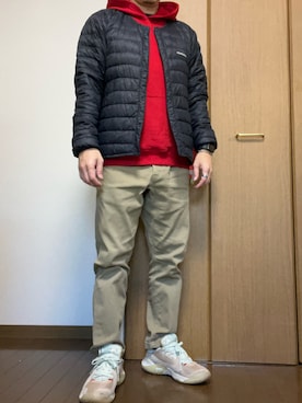 「アイテム（ダウンジャケット/コート）」を使った、rfv111さん（メンズ・162cm・40代）の秋コーディネート