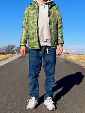 「XLARGE（エクストララージ）のアイテム」を使った、rfv111さん（メンズ・162cm）の冬コーディネート