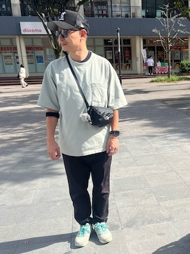 「coen（コーエン）のアイテム（その他パンツ）」を使った、rfv111さん（メンズ・162cm）の秋コーディネート