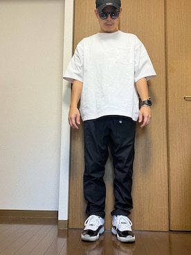 「FREAK'S STORE（フリークスストア）の限定展開 スリムフィット TR クライミングスラックス（スラックス）」を使った、rfv111さん（メンズ・162cm）の秋コーディネート