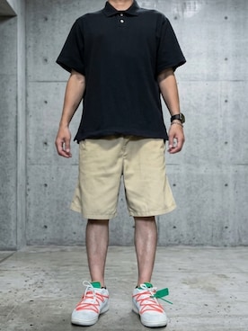 「GAP（ギャップ）のアイテム（トップス）」を使った、rfv111さん（メンズ・162cm）の夏コーディネート