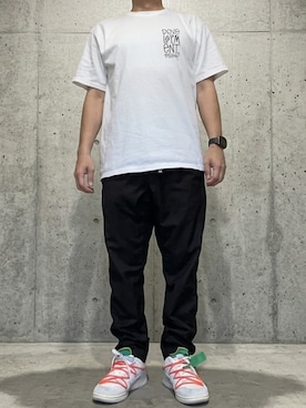 「STUSSY（ステューシー）のStussy × SUIKEN（Tシャツ/カットソー、ホワイト系）」を使った、rfv111さん（メンズ・162cm）の春コーディネート