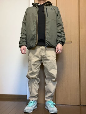 「ASICS（アシックス）のアイテム」を使った、rfv111さん（メンズ・162cm）の冬コーディネート